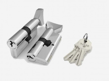 Цилиндровый механизм Fuaro (Фуаро) с вертушкой 100 CM 68 mm (26+10+32) CP хром от Ferrum Door - Входные двери, замки и фурнитура dveri55omsk.ru